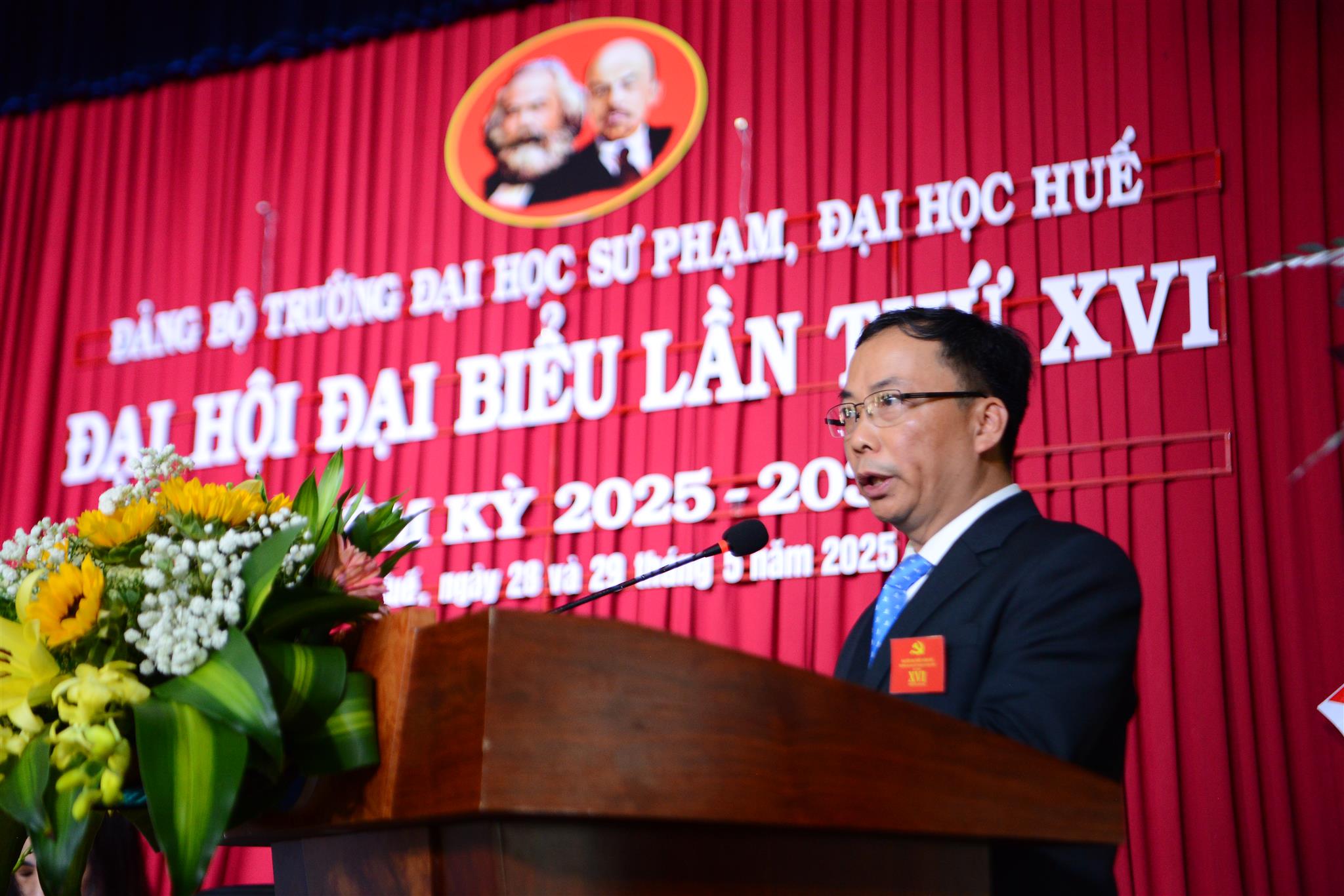 Đại hội Đại biểu Đảng bộ Trường Đại học Sư phạm, Đại học Huế lần thứ XVI, nhiệm kỳ 2025 – 2030: Đoàn kết – Sáng tạo – Phát triển